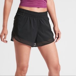 Athleta Mesh Racer Run Shorts